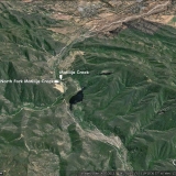 Aerial View Ventura River's Beginnings, Looking Downstream