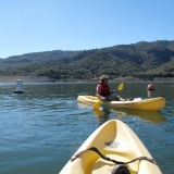 Kayaking on Lake Casitas near Dam-Lorraine Walter